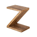 Bijzettafel hout Z-vorm - Zoro salontafel - Bloementafel - Mangohout