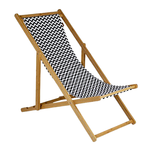 Buitenstoel - Strandstoel gemaakt van bamboe en canvas - Model Soho